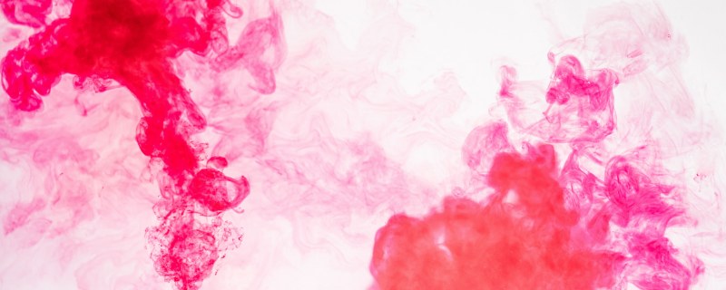 pink and red colour dye